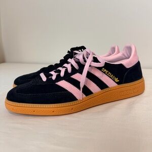 Adidas Spezial Black and Pink Trainers